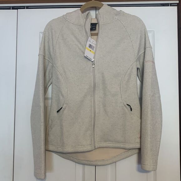 Spyder Cara Oatmeal Cream Heather Full Zip Fleece Jacket Hoodie XL New $129 - Picture 4 of 4